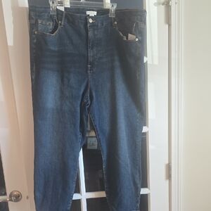 Good American Dark Blue Relaxed Jeans